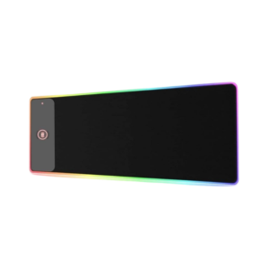 Altec Lansing ALMP7604 large RGB gaming mouse pad with LED lights and built-in wireless charging