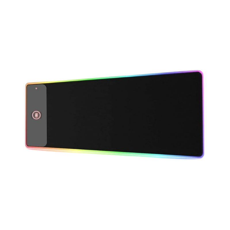 Altec Lansing ALMP7604 large RGB gaming mouse pad with LED lights and built-in wireless charging
