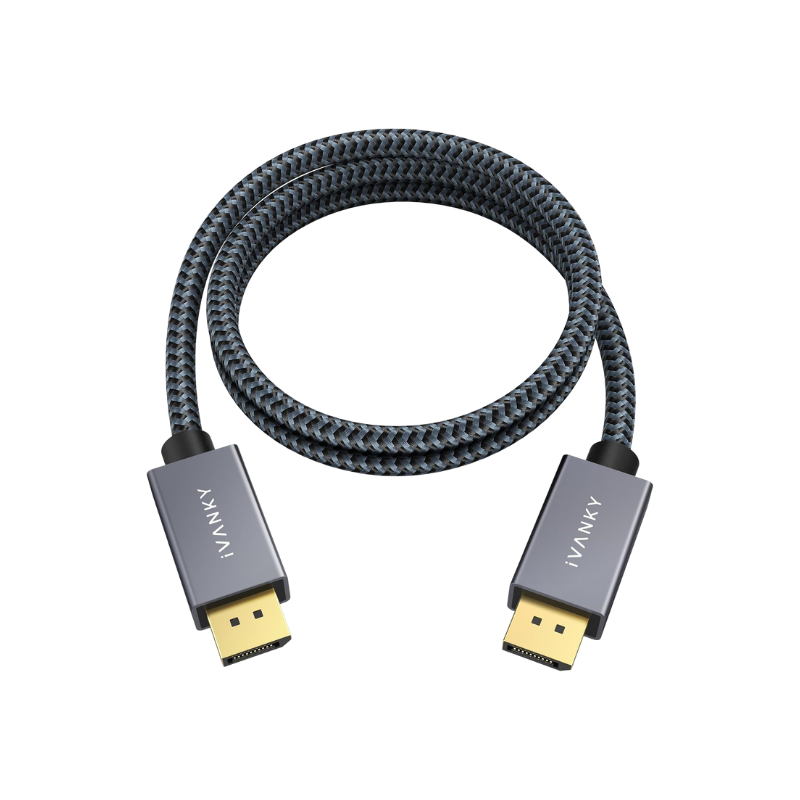 iVANKY DisplayPort 1.2 cable supporting 4K 60Hz resolution for high-speed DP to DP monitor connection